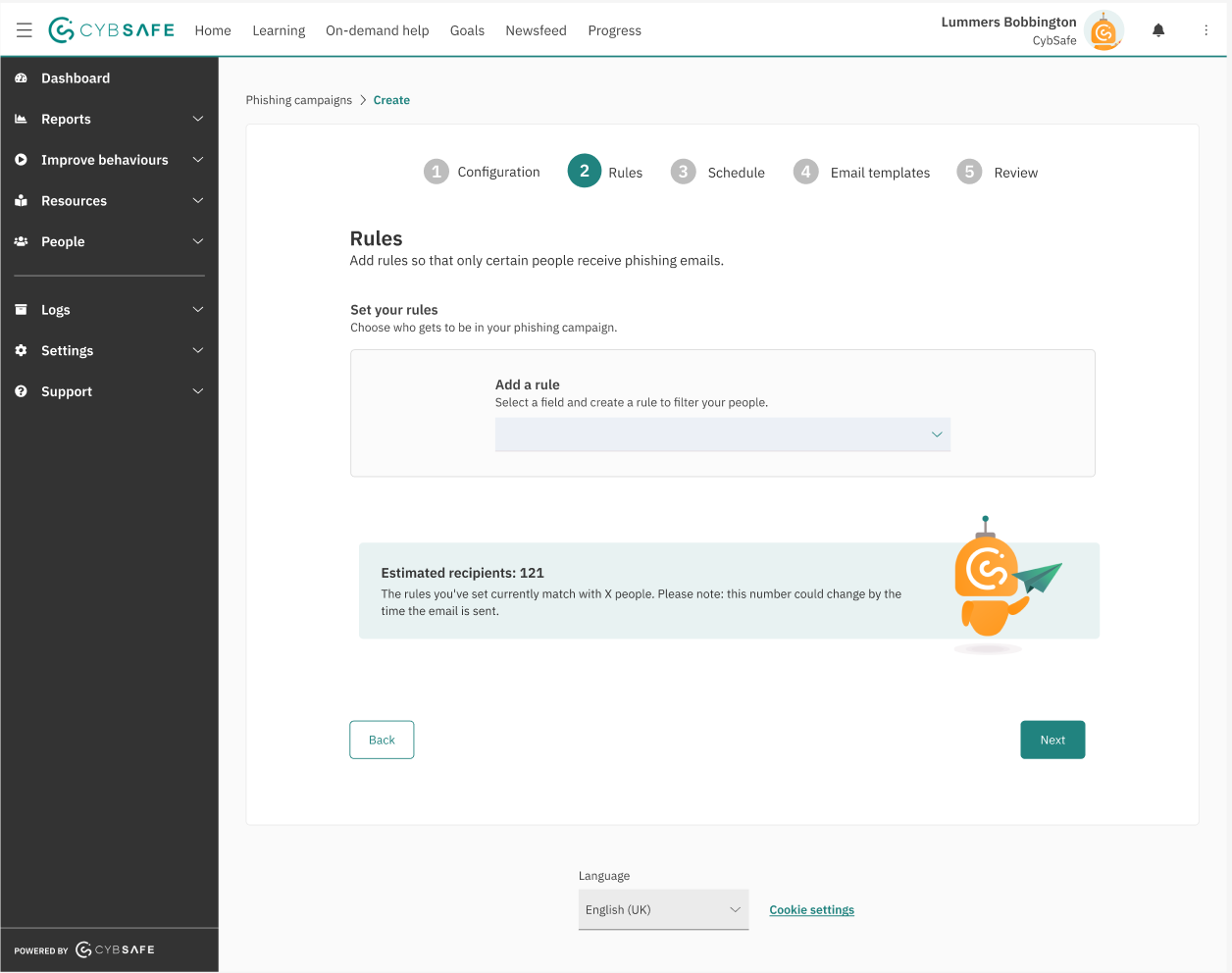 Initial Phishing Campaign Flow