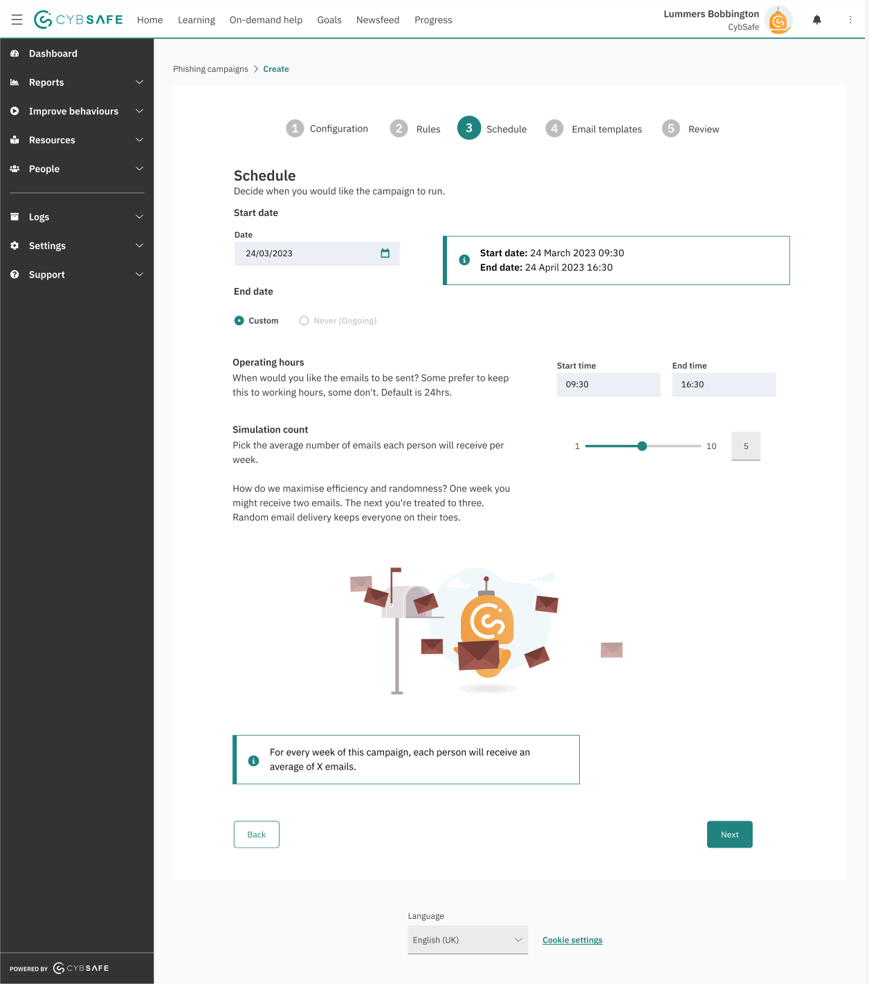 Initial Phishing Campaign Flow