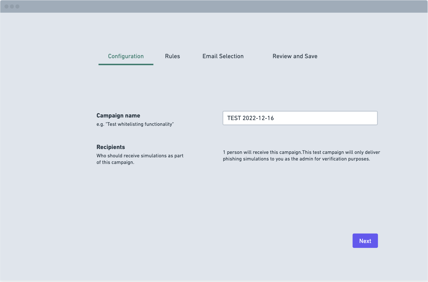 Initial Phishing Campaign Flow